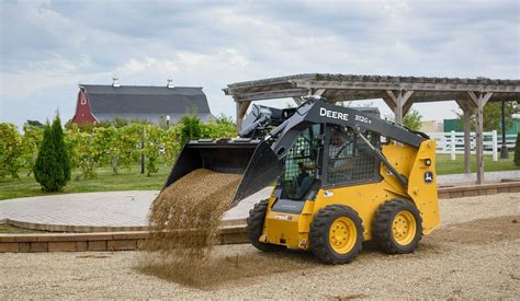 skid steer at work